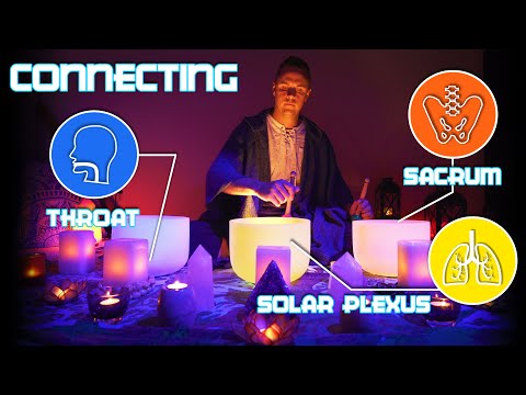 Sacrum, Solar Plexus & Throat Chakra Connection- Singing Bowls (No Talking) Sleep Music | Meditation