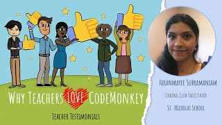 Coding with CodeMonkey - Testimonial with Hiranamayee Subramaniam