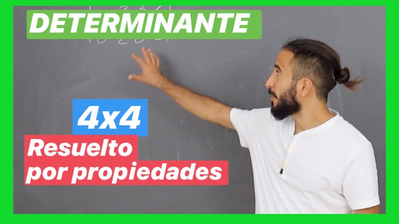 DETERMINANTE de 4x4 | Usando PROPIEDADES
