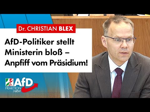 AfD-Umweltpolitiker bekommt Anpfiff – zu Recht? – Dr. Christian Blex (AfD)