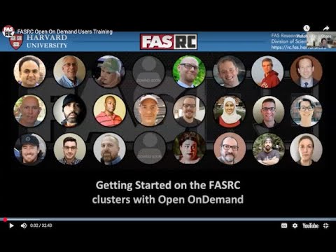 Fasrc Open On Demand Users Training