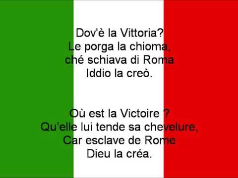Hymne national de l'Italie (IT, FR lyrics)