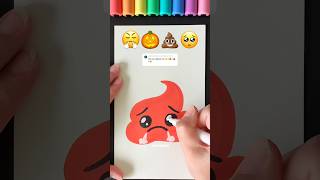 I Mix 4 Emojis 😤🎃💩🥺 into 1 New Emoji! | What NEXT? #shorts #viral #artchallenge #emojimix #funny