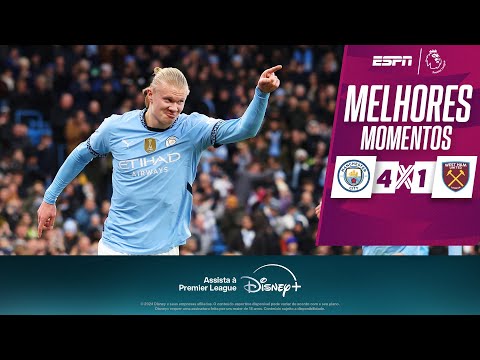 Gols e lances de Manchester City x West Ham