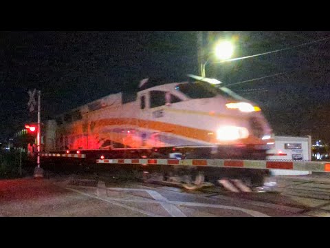 Sunrail Train P338 Northbound@Virginia Dr Orlando, FL 2/22/23 8:07pm