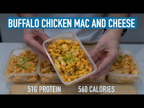 Comfort Food Turned Healthy Meal Prep: Buffalo Chicken Mac and Cheese