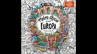 Meine Reise Durch Europa Rita Berman Coloringbook: Done 14 pages so far