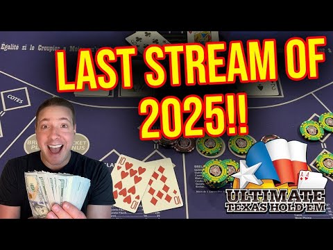 ULTIMATE TEXAS HOLD’EM LIVE! WERE NOT STOPPING!! LAST LIVE OF THE YEAR! #poker #ultimatetexasholdem