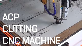 OMNI Dual Spindle CNC Router V-Grooving and Cutting ACP (Aluminium Composite Panel)