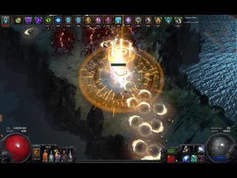 Path of Exile 2.5 BSC Elemental Crit Spectral Throw Raider T13 Shaped Atoll Map