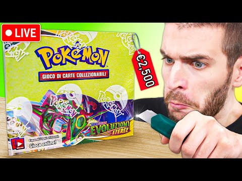 APRO 3 BOX POKEMON EVOLUZIONI ETEREE da 2500€! - Evento Box Break Live x Fondazione Telethon