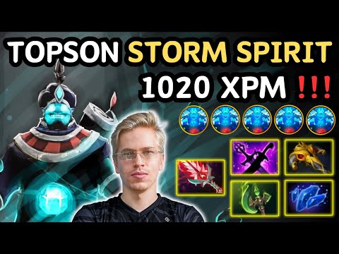 🔥 TOPSON STORM SPIRIT Midlane 25 KILLS & 23 ASSISTS 🔥 1020 XPM Insane Play GODSON - Dota 2
