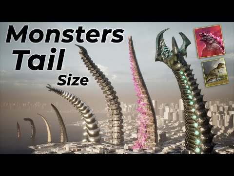 Monster Tails Size Comparison | From Smallest to Biggest (3D Animation)