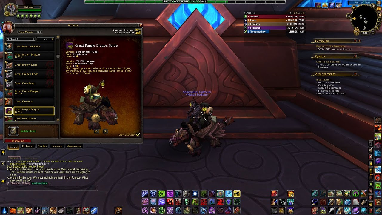 How To Get Great Purple Dragon Turtle Mount - World of Warcraft