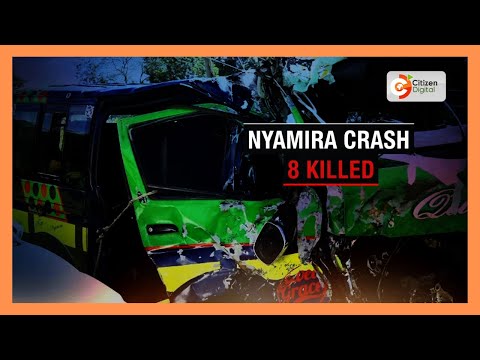 Eight dead in Ekerenyo crash as police hunt truck driver who fled scene