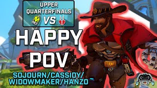 [Happy POV] M80 vs FMCL - Upper Quarterfinals - NA Main Event - OWCS Stage 2