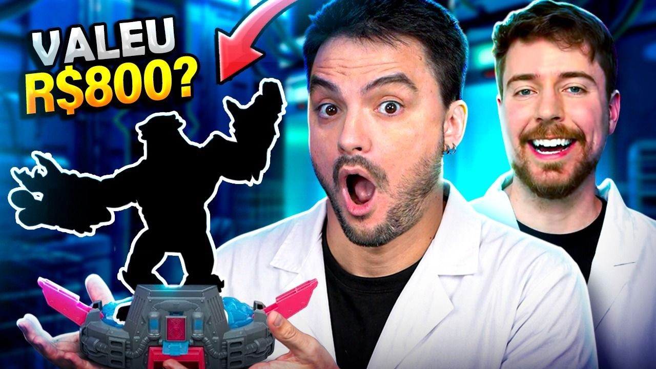 ABRINDO O BRINQUEDO DE 800 REAIS DO MR. BEAST