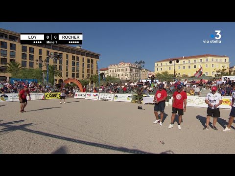 Pétanque : International de la Ville d'Ajaccio 2023 - 2eme demie finale - LOY - ROCHER