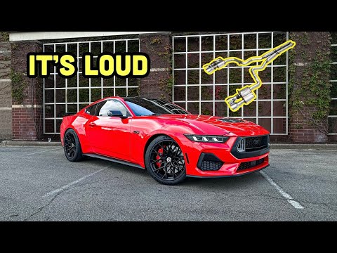FULL EXHAUST FOR MY 2024 MUSTANG GT IS INSTALLED