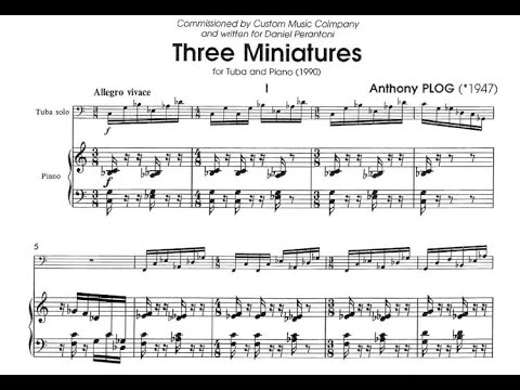 Anthony Plog - Three Miniatures [Score Video]