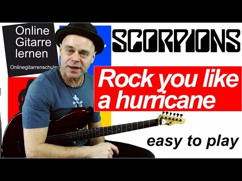 Rock you like a hurricane Scorpions Guitarlesson e gitarre lernen