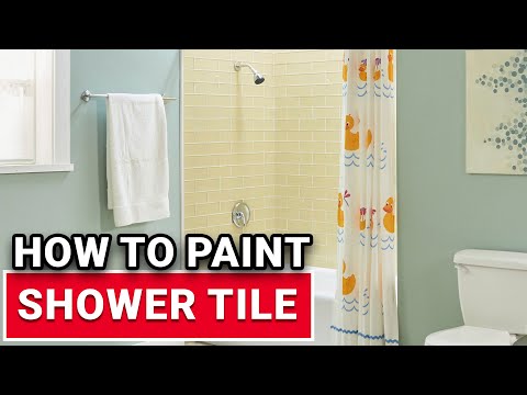 YouTube video about Yes, you can paint bathroom tile. But you need to carefully clean and prepare the tile, and you need the right kind of paint.