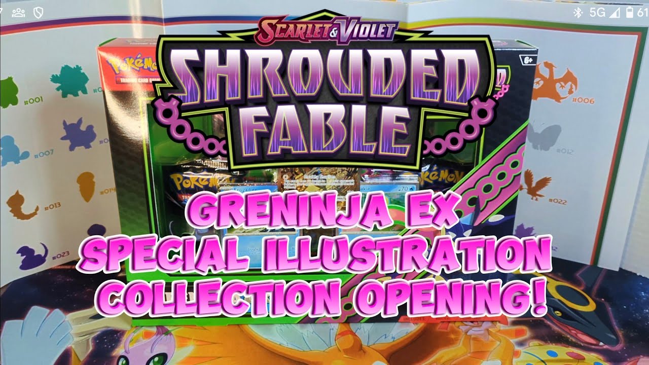 *NEW* Pokemon Shrouded Fable - Greninja Ex Special Illustration Collection Opening! Scarlet & Violet