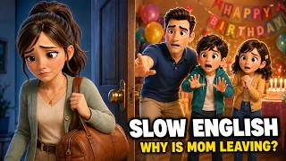 Mom Suddenly Packed Her Bag… But Why? 😨 | Easy English Listening Story (A2 Level)