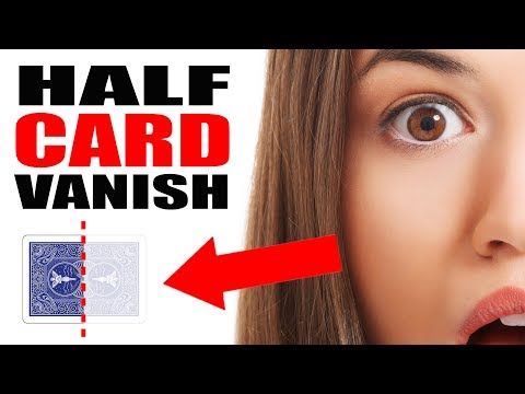 NEW! HALF PLAYING CARD VANISH REVEALED!