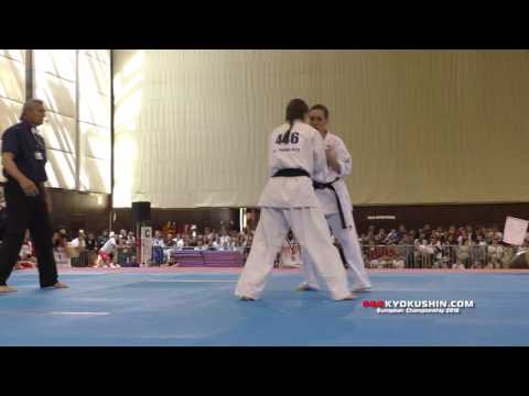 IKO EC 2016, 1/2 -65 Anastasiia Khripunova  (Russia) - Bozianu Madena (Romania, aka)