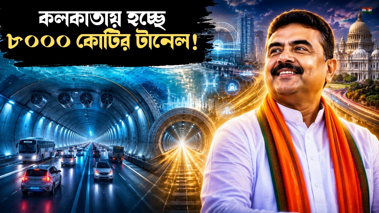 গঙ্গার নীচ দিয়ে ছুটবে গাড়ি, হচ্ছে ৮০০০ কোটির আন্ডারওয়াটার টানেল! | Underwater Tunnel In Kolkata