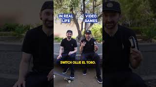 IRL vs Video Games  #skateboarding #skate #skateboard