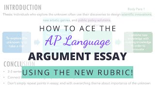 How to Ace the AP Language Argument Essay