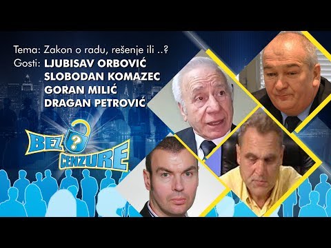 BEZ CENZURE - Ljubisav Orbović, prof. dr Slobodan Komazec, Goran Milić i Dragan Petrović
