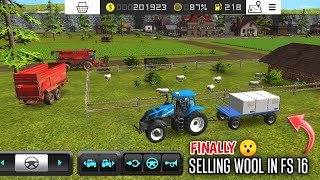 How To Get Wool In FS 16 - Sheeps Feeding In Farming Simulator 16 - Selling Wool In FS 16