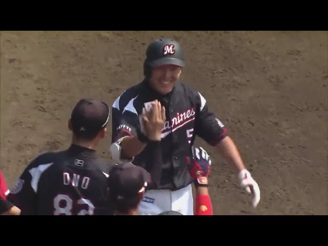 【ファーム】マリーンズ・安田 豪快な一発で先制!! 2019/6/19 L-M(ファーム)