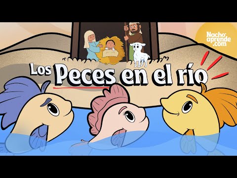 🐟🎄Villancico LOS PECES EN EL RÍO - (Versión Nacho Aprende) - Los mejores VILLANCICOS de NAVIDAD.