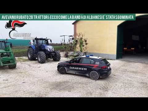 Tractor theft, a farmers' nightmare. Albanian gang busted by Carabinieri