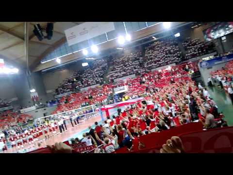 Hymn Polski Liga Światowa 2014 Bydgoszcz Polska- Brazylia