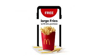 McDonald´s Get Free Large Fries When You Download the App 🍟📱