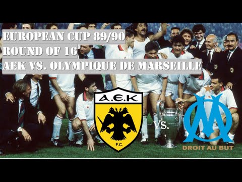 European Cup 89/90 - Round of 16 - AEK vs. Olympique de Marseille