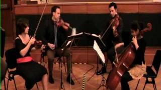 Mivos Quartet plays Rihm String Quartet No. 4, Mov. I