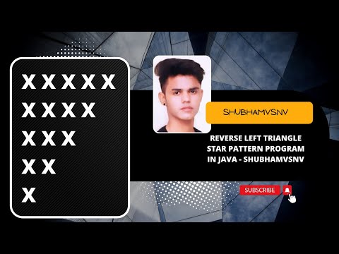 Star Pattern Reverse Number Triangle Java