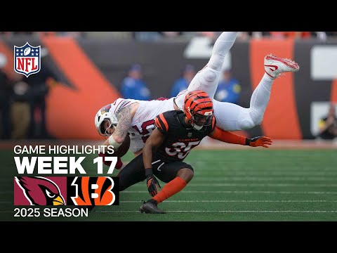 Arizona Cardinals vs. Cincinnati Bengals Game Highlights | NFL 2025 Season Week 17