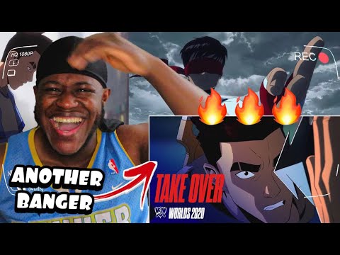 American Reacts to Take Over (ft. Jeremy McKinnon, MAX, Henry) | League of Legends