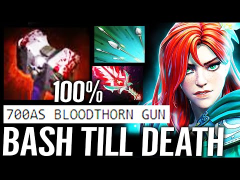 🔥 Windranger STUN & SILENCE TILL DEATH — 700AS Bloodthorn + Basher 100% IMBA GUN Dota 2 Pro