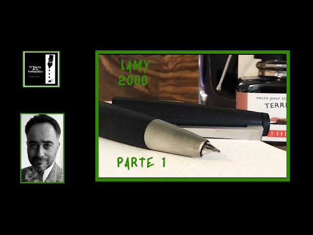 Vídeo relacionado con Lamy 2000 black pluma - elegante con cuerpo de policarbonato robusto - plumín de oro de 14 quilates parcialmente platinado - tamaño del plumín OBB