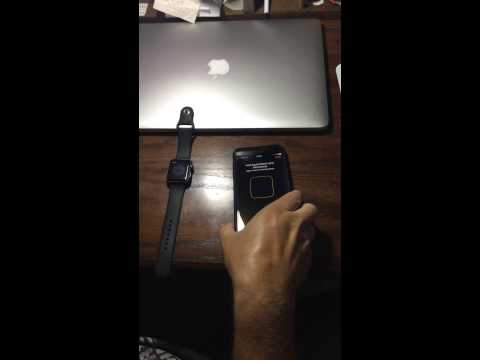 Apple Watch pairing demo
