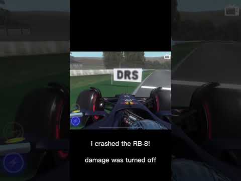 crashing the rb-8! #shorts #f1 #monoposto