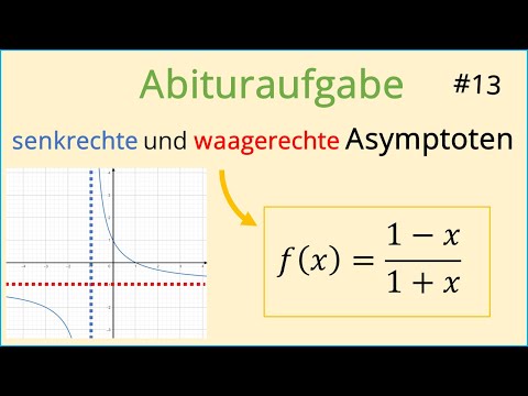 Gebrochenrationale Funktionen #13, Limes, Abituraufgabe, waagerecht & senkrechte Asymptote